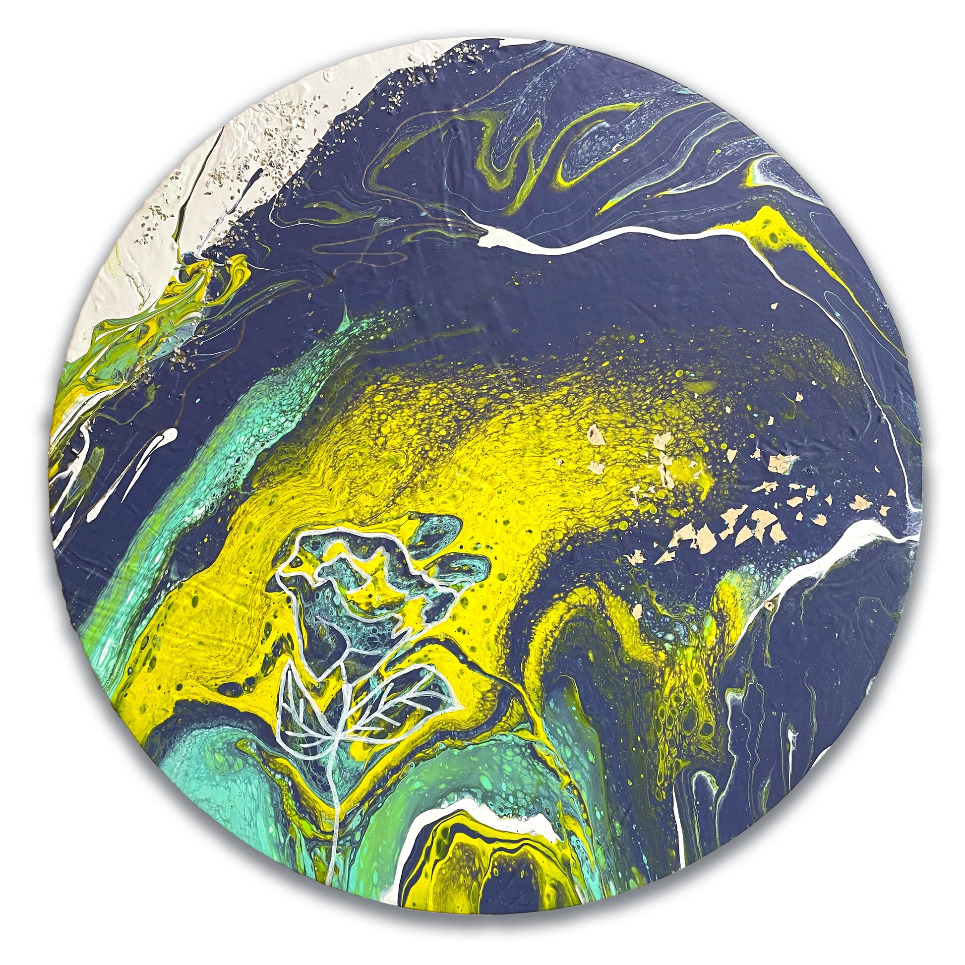 流體畫 Pour Painting |  Floral Scent | 50cm x 50cm
