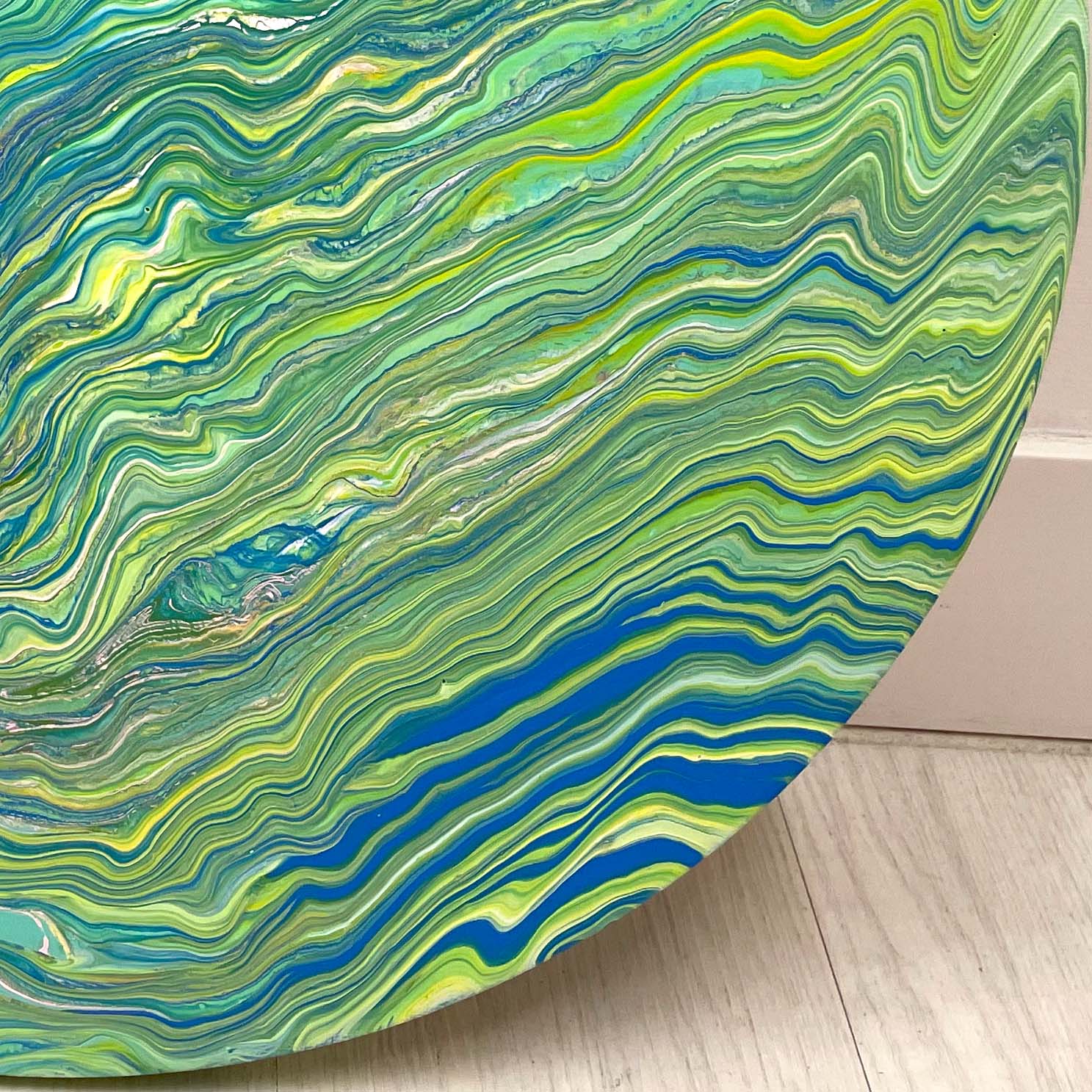 流體畫 Pour Painting | Greenpath | 50cm x 50cm