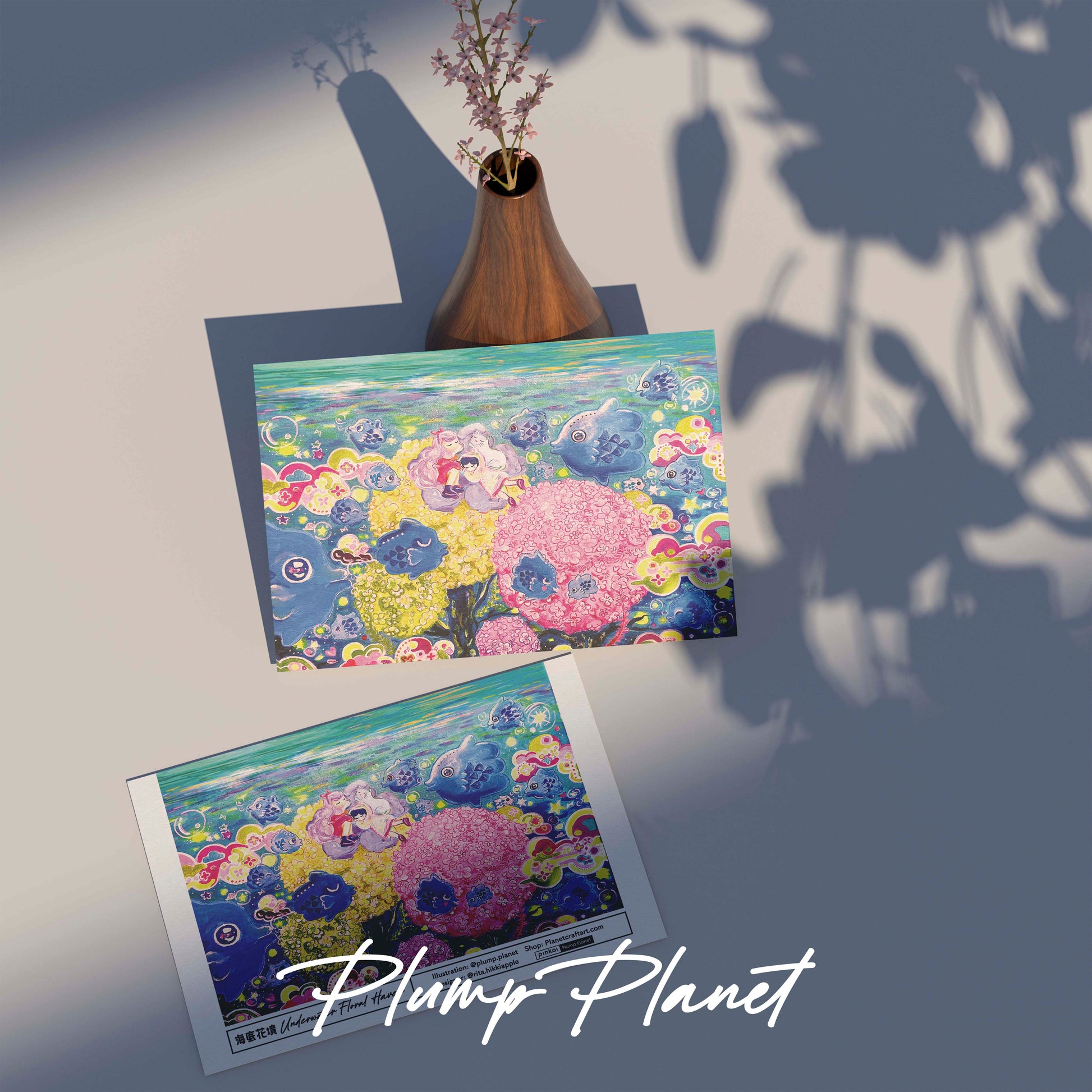 海底花境 Floral Ocean【Plump Planet Postcard】