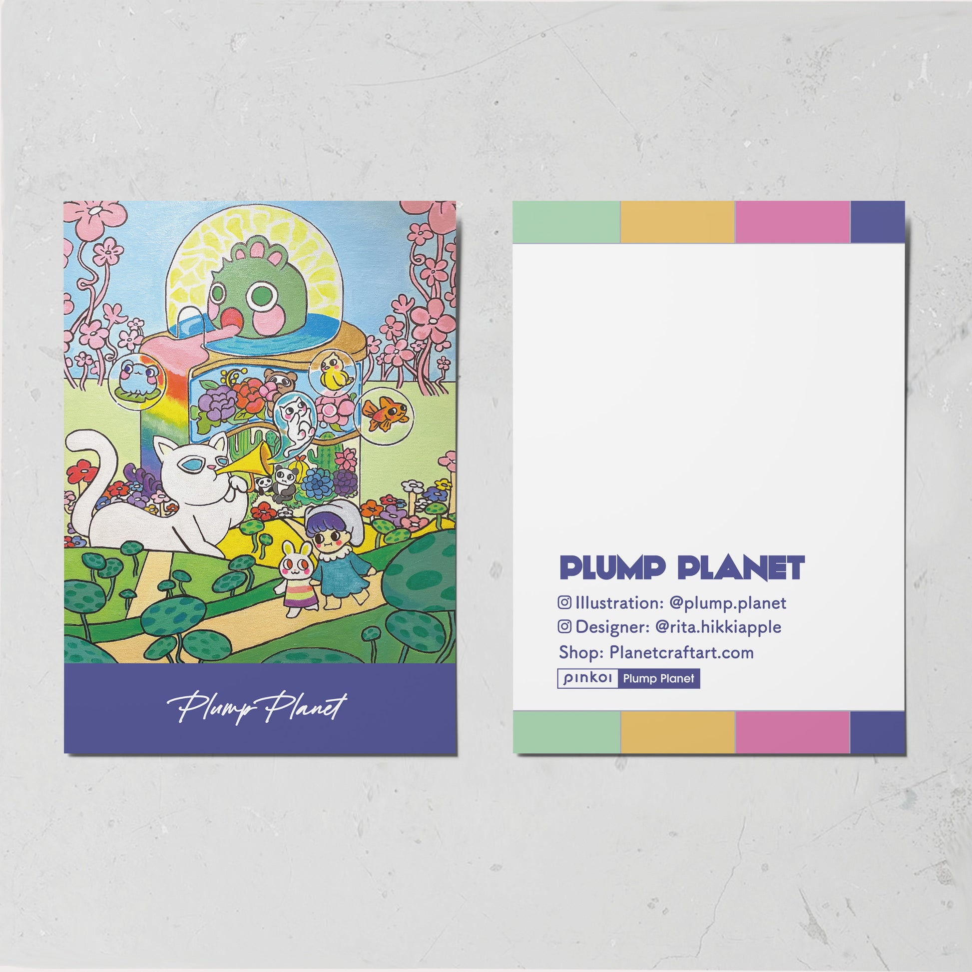 Dream Garden【Plump Planet Postcard】