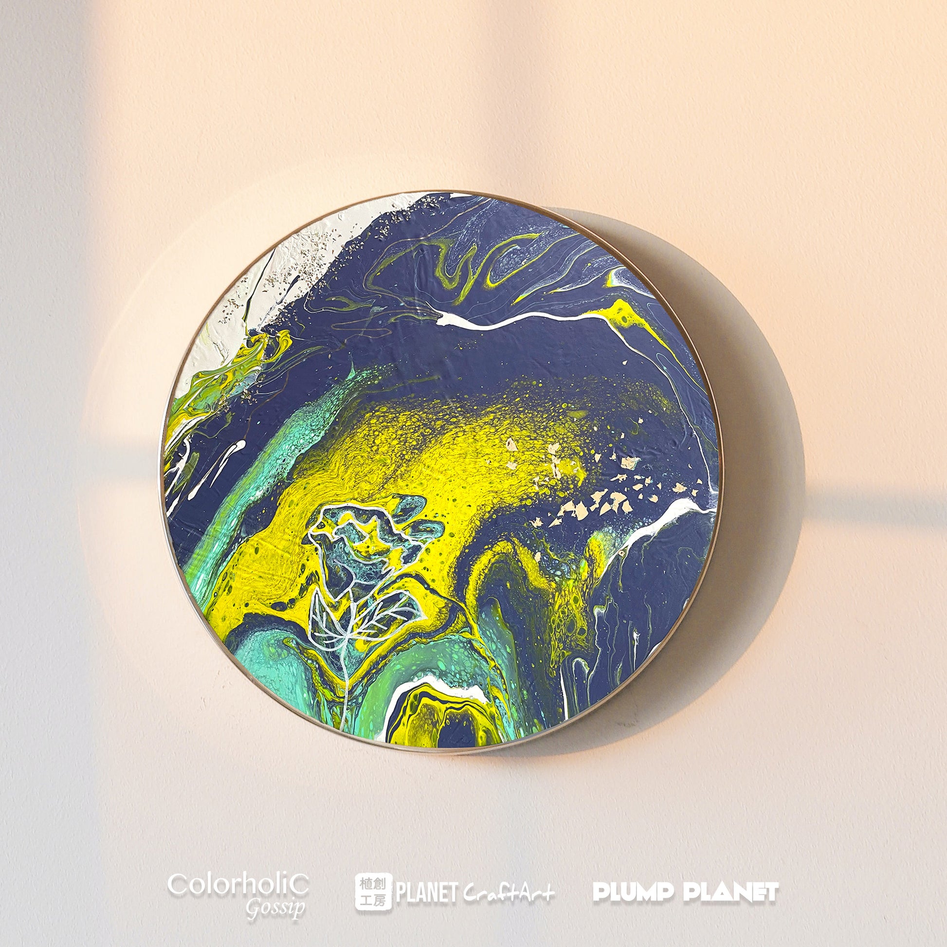 流體畫 Pour Painting |  Floral Scent | 50cm x 50cm