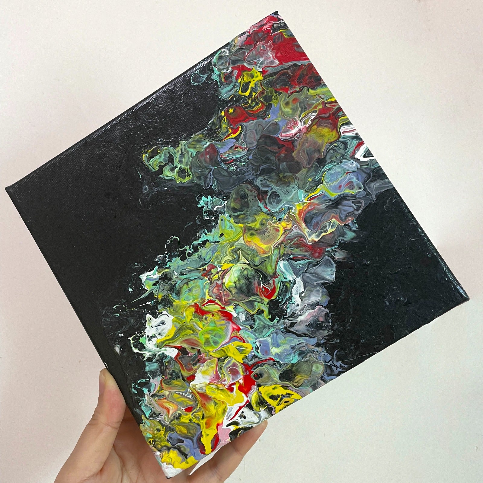 流體畫 Pour Painting | FLOW OF THE RIVER | 20cm x 20cm