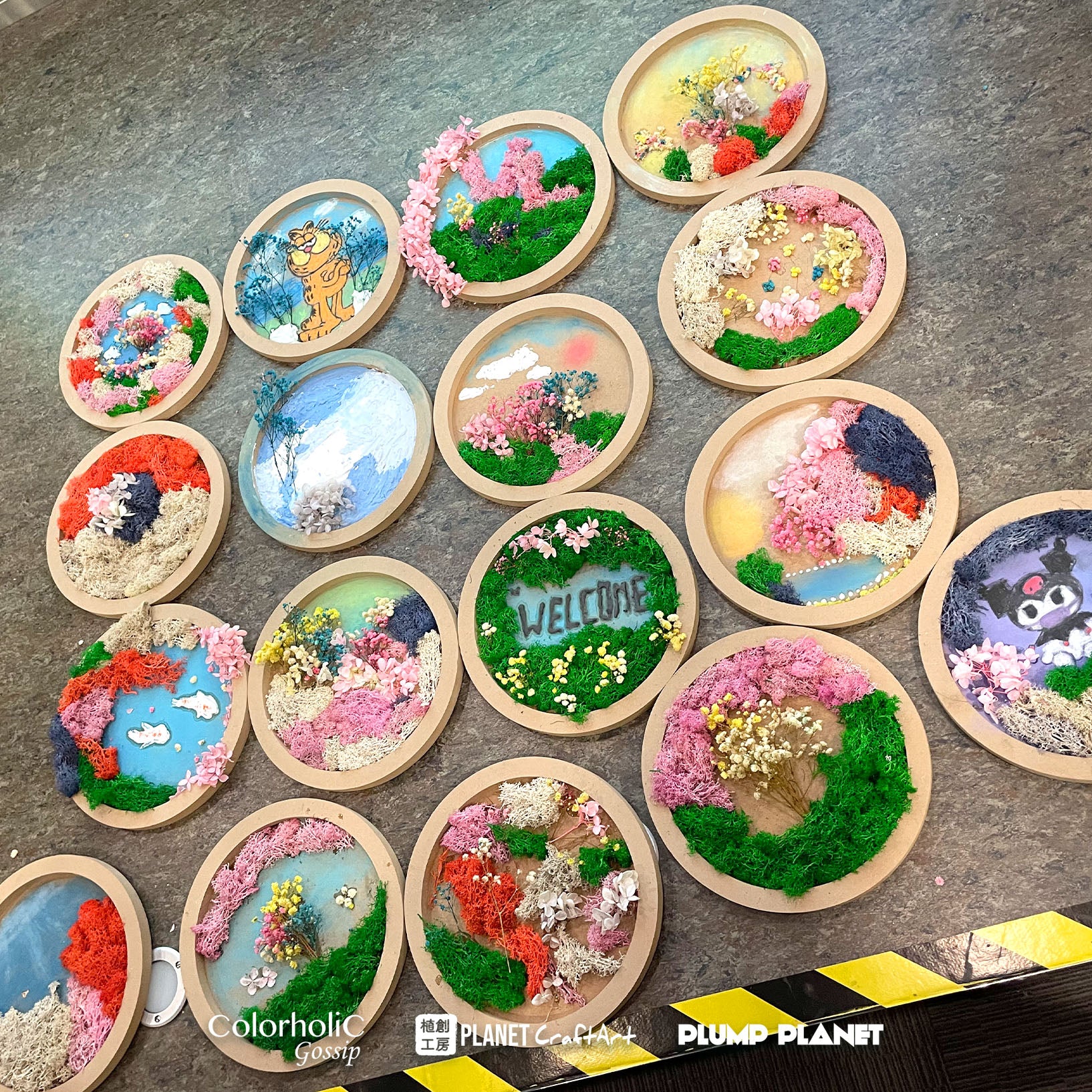 PlanetCraft 苔蘚乾花畫作工作坊  (上門/外展活動定制/體驗工作坊)