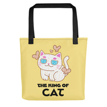 將圖片載入圖庫檢視器 手提袋 Tote bag | Cute Cat Enjoy Leisure time with Cactus Friends  | 3款手柄顏色
