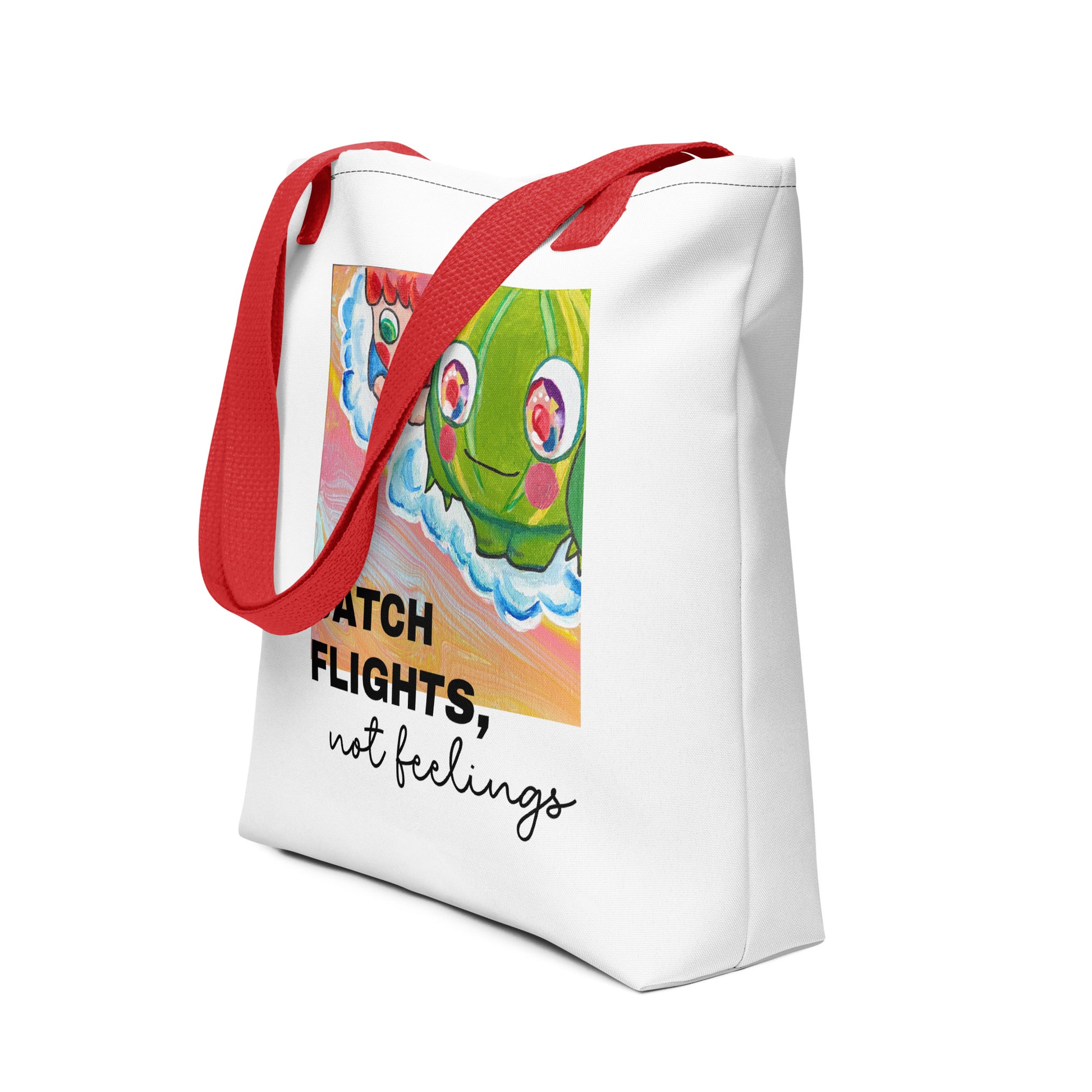 手提袋 Tote bag | Catch Flights Not Feeling  | 3款手柄顏色