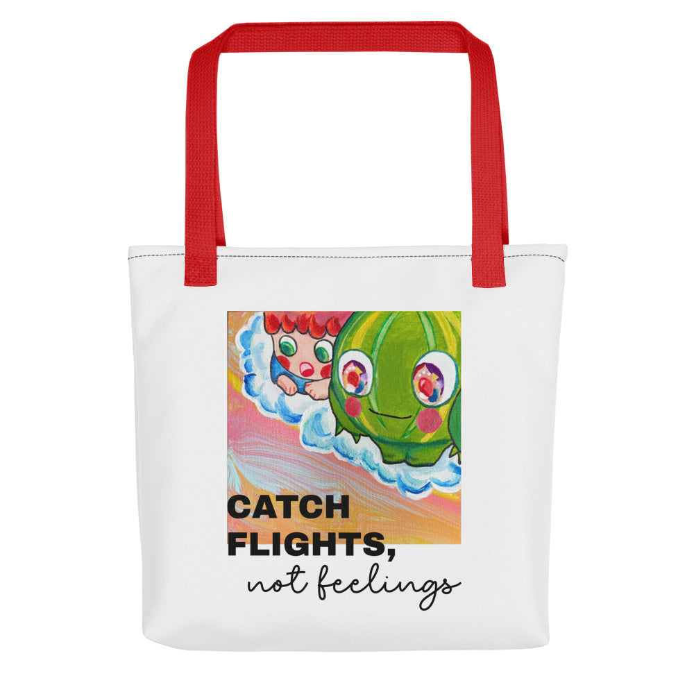 手提袋 Tote bag | Catch Flights Not Feeling  | 3款手柄顏色