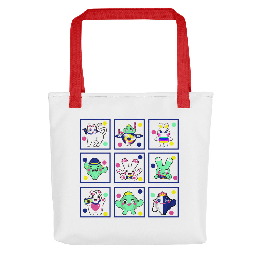 手提袋 Tote bag | Colorful Hong Kong Cactus Family  | 3款手柄顏色