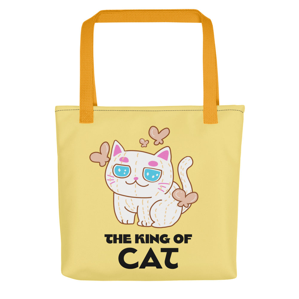 手提袋 Tote bag | Cute Cat Enjoy Leisure time with Cactus Friends  | 3款手柄顏色