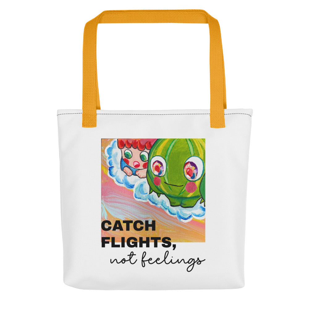 手提袋 Tote bag | Catch Flights Not Feeling  | 3款手柄顏色