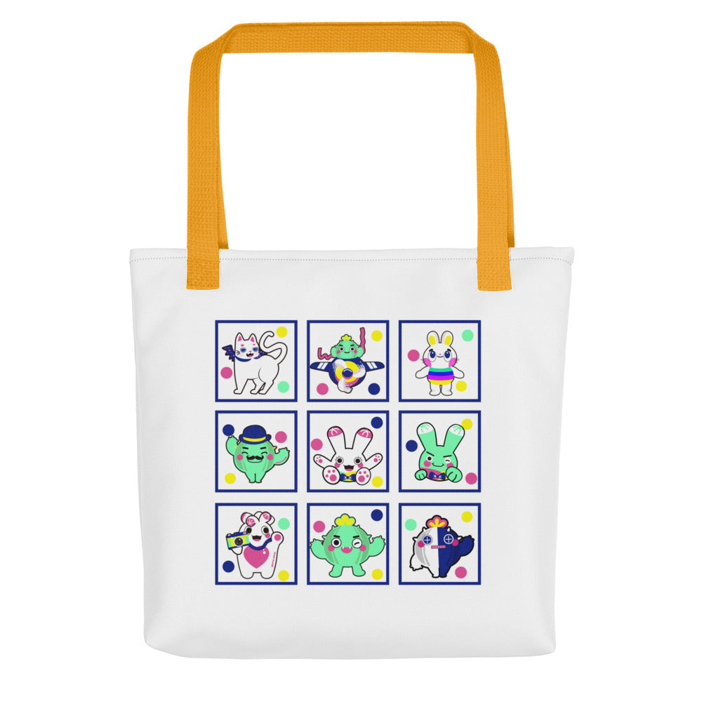 手提袋 Tote bag | Colorful Hong Kong Cactus Family  | 3款手柄顏色