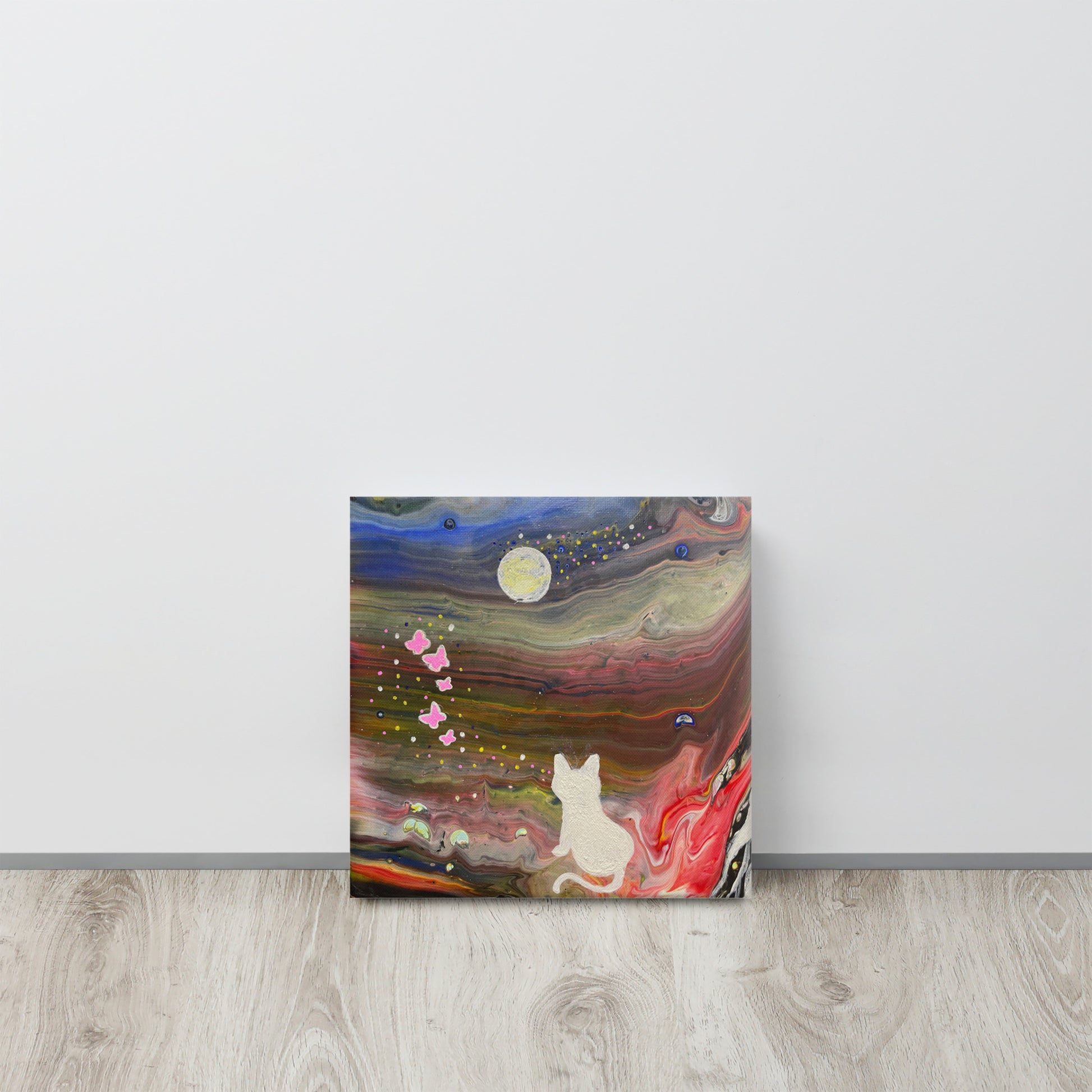 Canvas Paint | Interstellar - Cat’s Journey | 20cm x 20cm