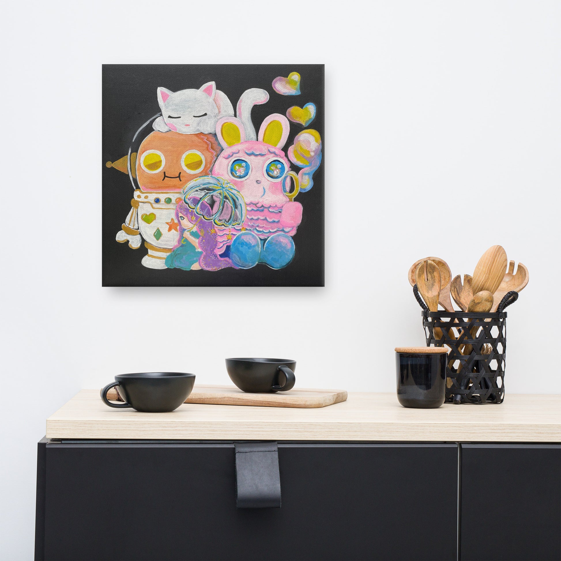 《Animal Team》 | Digital Canvas Paint 無框帆布數碼油畫