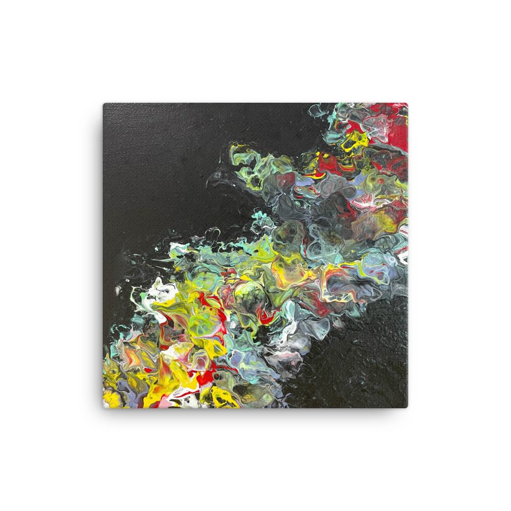 流體畫 Pour Painting | FLOW OF THE RIVER | 20cm x 20cm