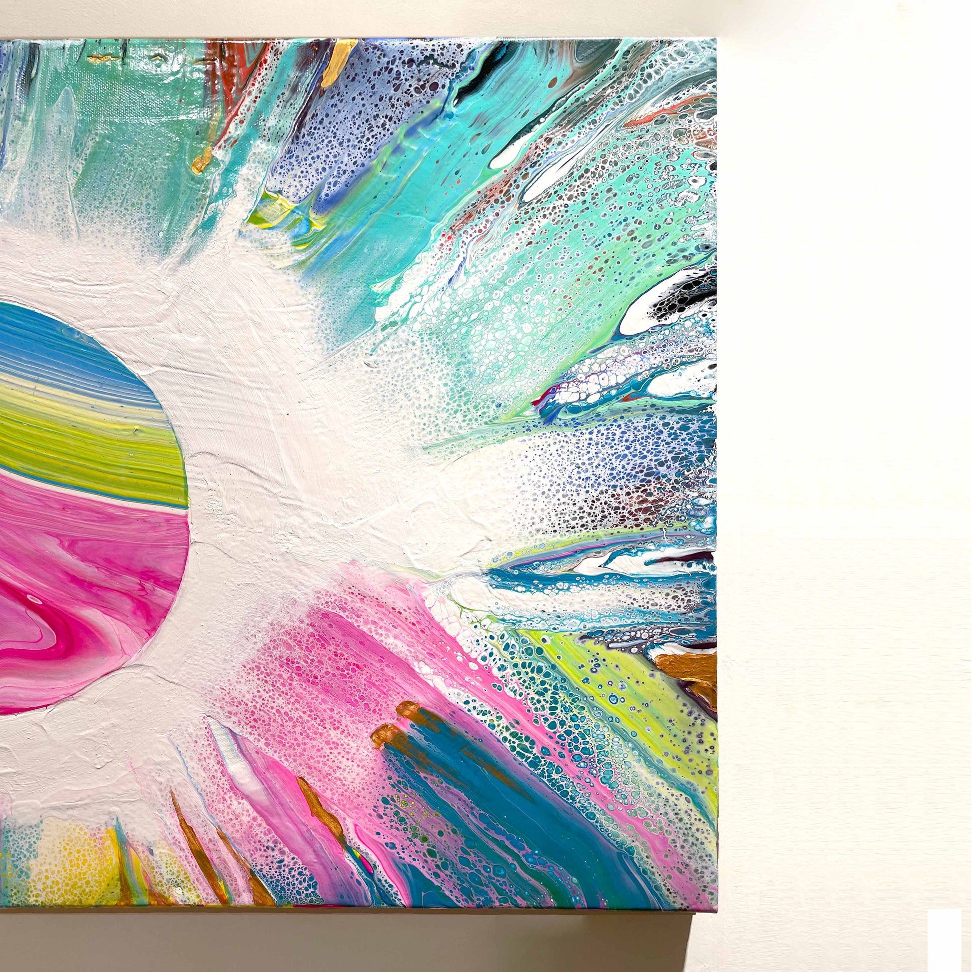流體畫 Pour Painting | 相連 CIRCLE | 100cm x 60cm