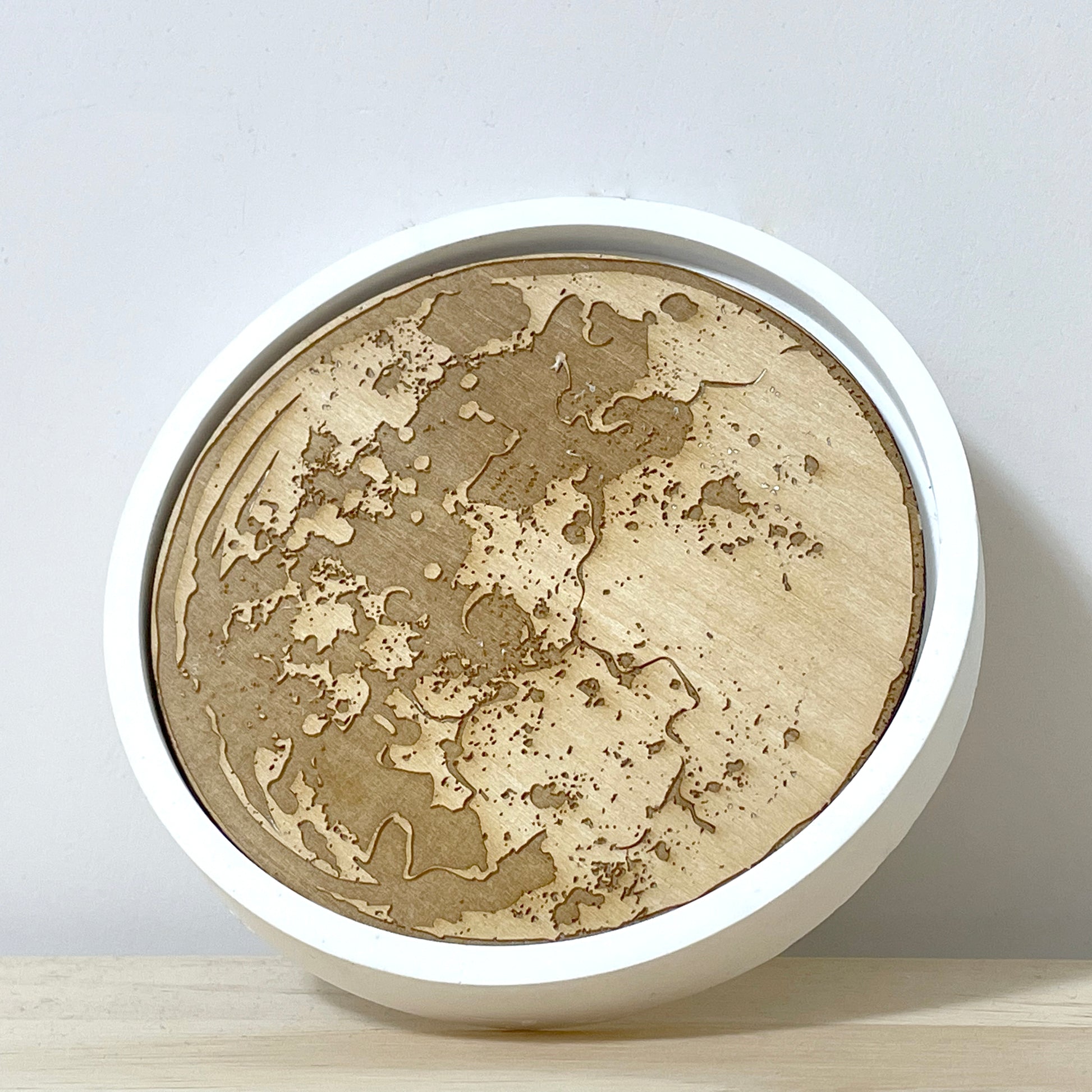 Wooden planet plaster coaster Wooden planet plaster coaster