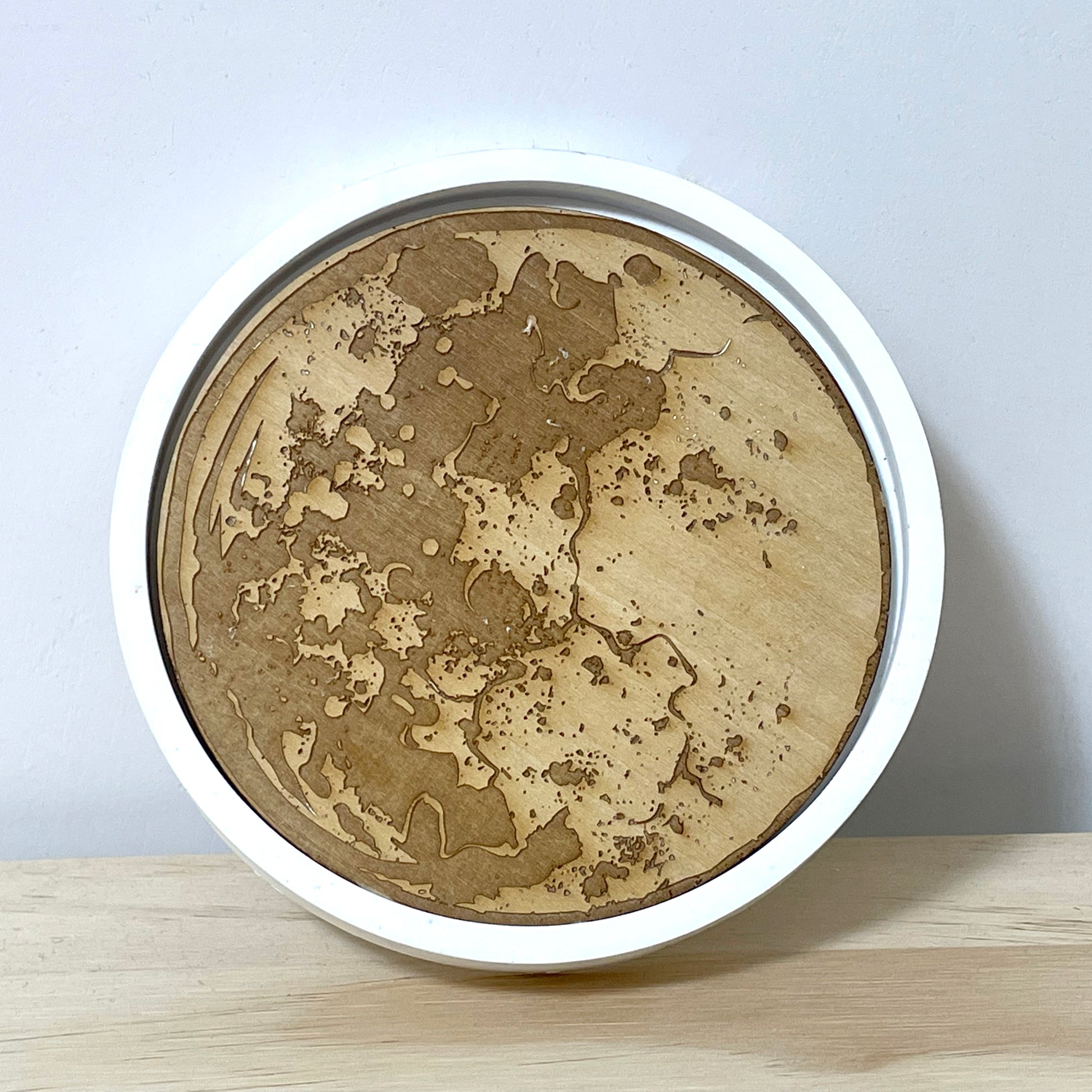 Wooden planet plaster coaster Wooden planet plaster coaster