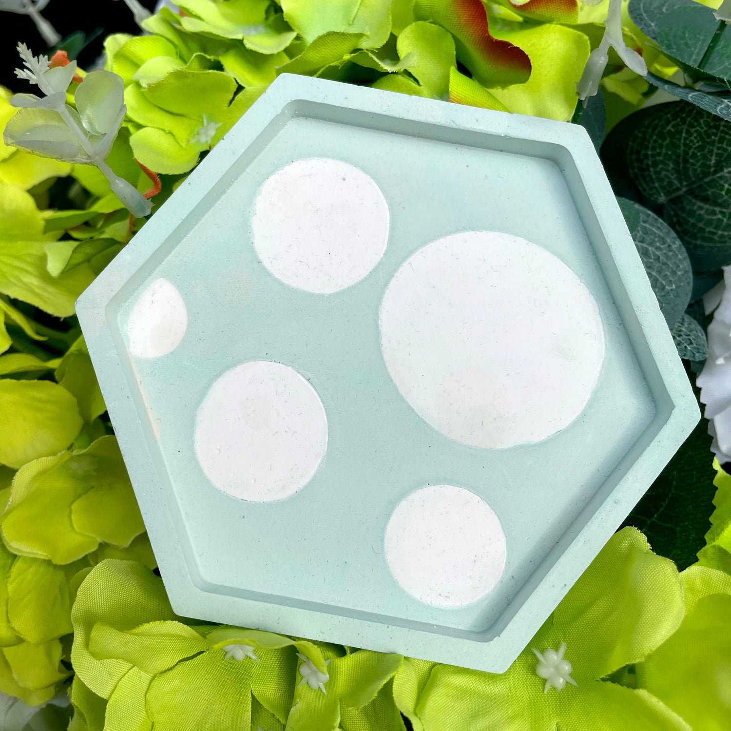 Nordic Pop Cactus Bubble Gypsum Coaster (Pale Pink Green)