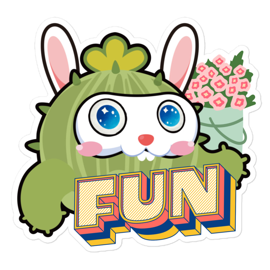 Kiss Cut Stickers | Cactus Boy Have Fun