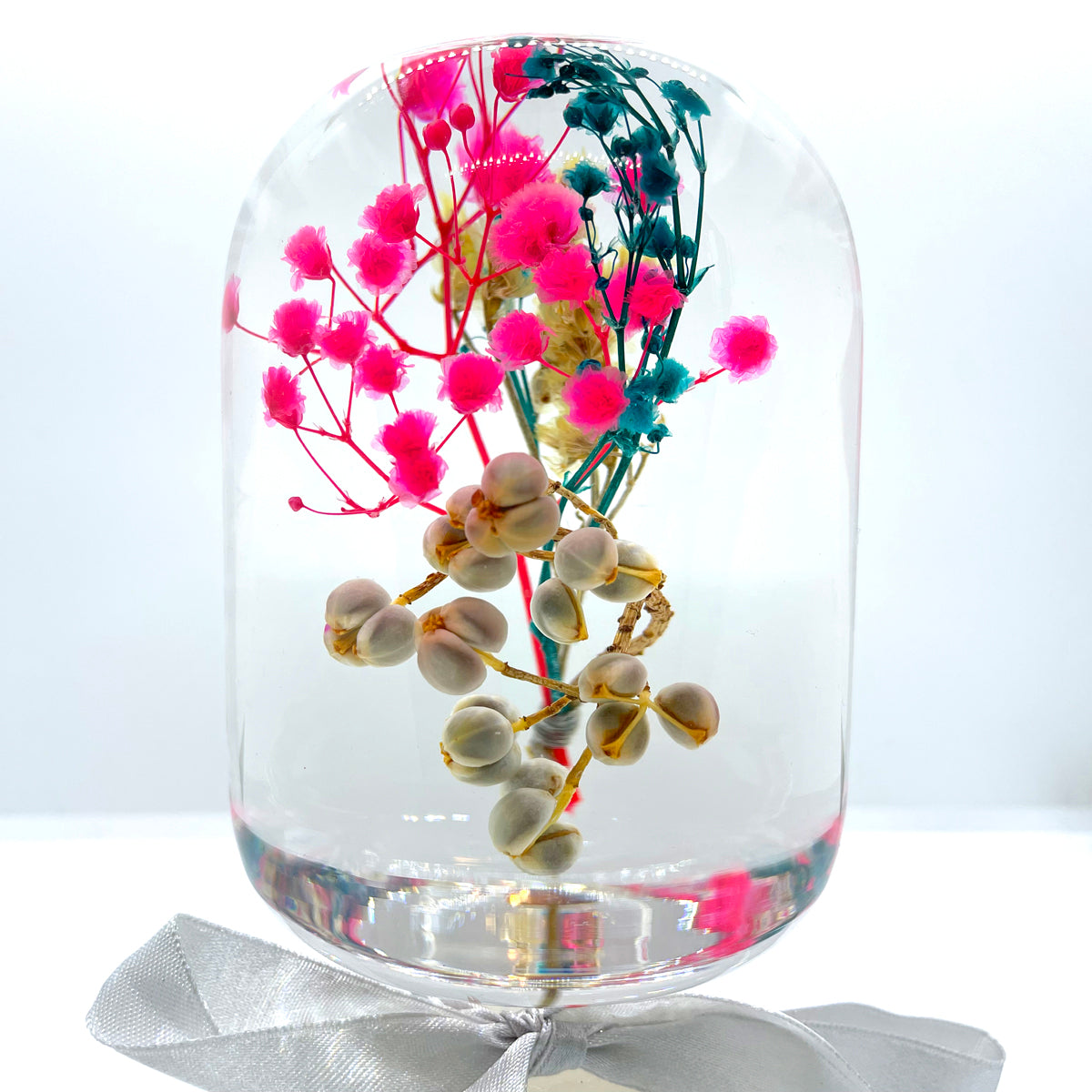 Clear composite color floating flower (glass crystal ball)