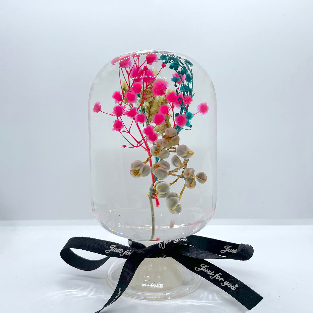 Clear composite color floating flower (glass crystal ball)