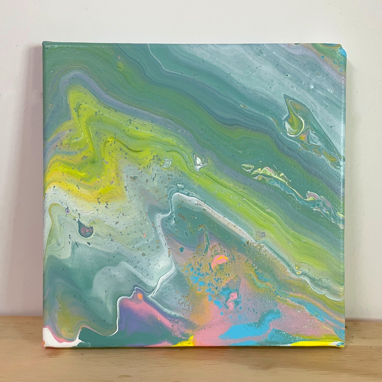 流體畫 Pour Painting | Movement | 20cm x 20cm