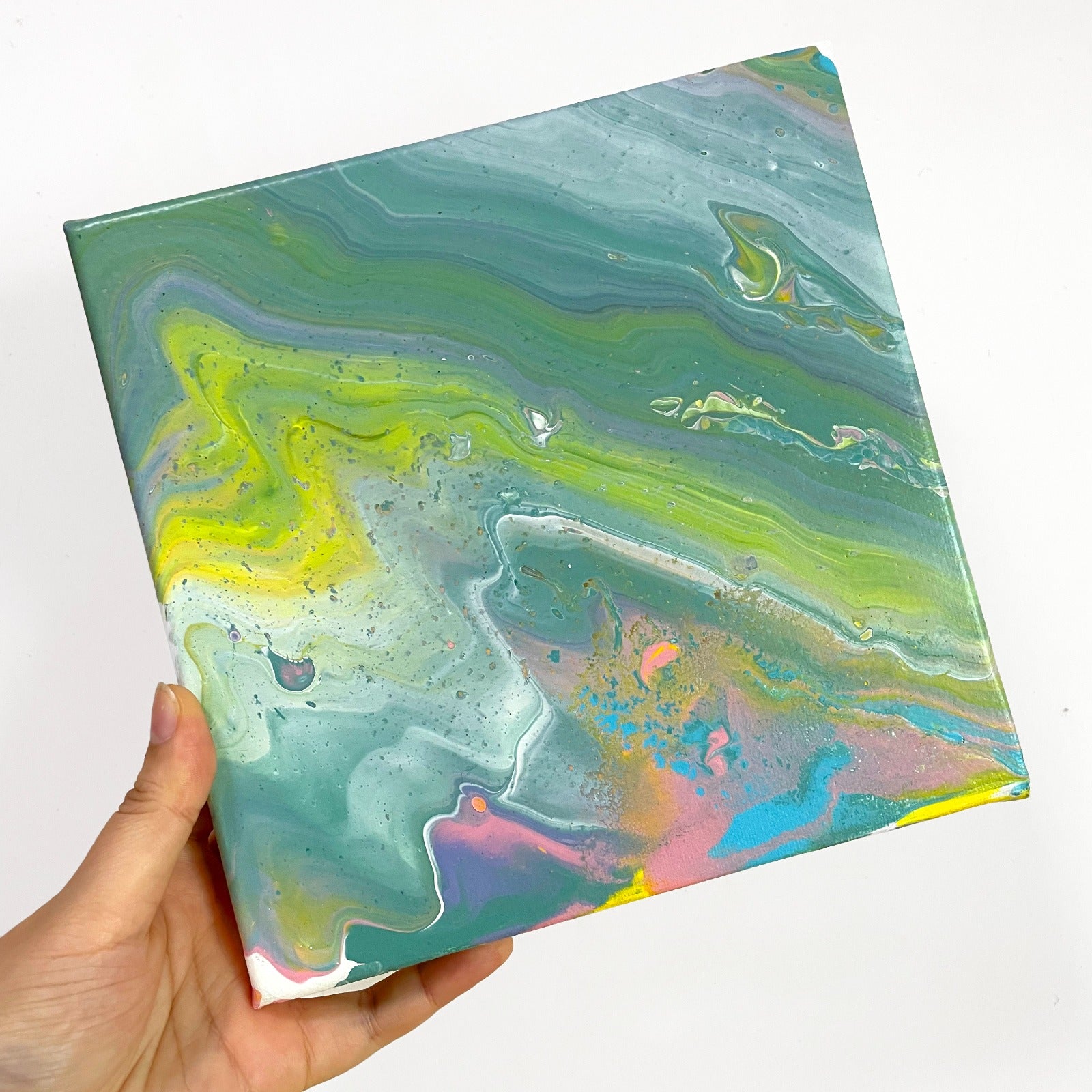 流體畫 Pour Painting | Movement | 20cm x 20cm