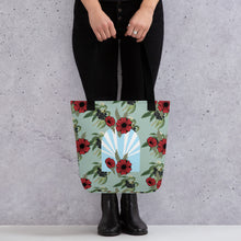 將圖片載入圖庫檢視器 【Free Shipping】3款手柄顏色 | Flower Window | 手提袋 Tote bag
