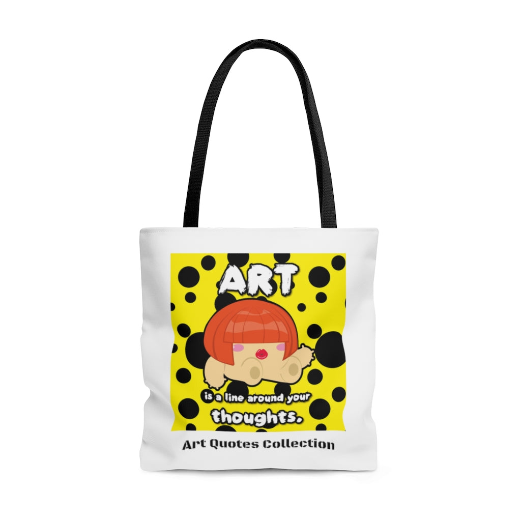 【Free Shipping】Art is line around Your Thoughts｜手提袋 AOP Tote Bag