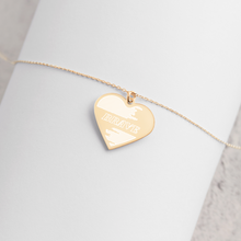 將圖片載入圖庫檢視器 【Free Shipping】 BRAVE | Engraved Silver Heart Necklace 雕刻純銀心形項鍊
