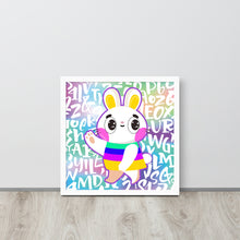 將圖片載入圖庫檢視器 Rainbow Rabbit | 可再生木製框架啞光海報 Framed Matte Poster
