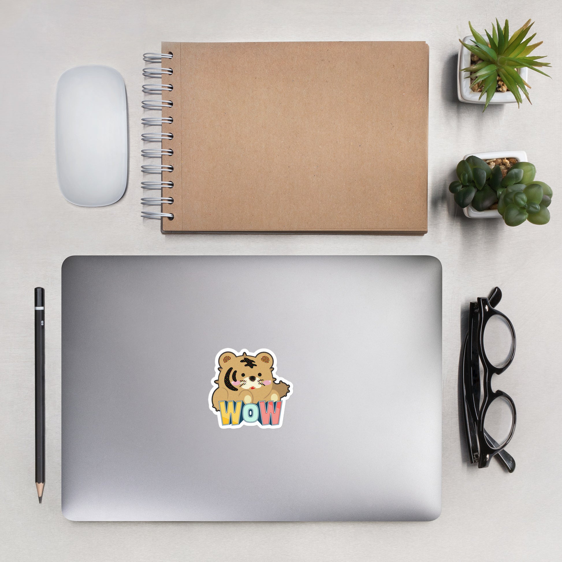 Kiss Cut Stickers | Tiger as Kitten