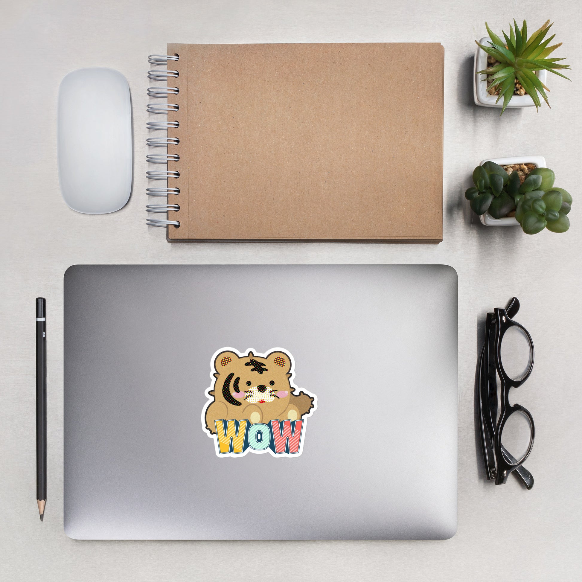 Kiss Cut Stickers | Tiger as Kitten