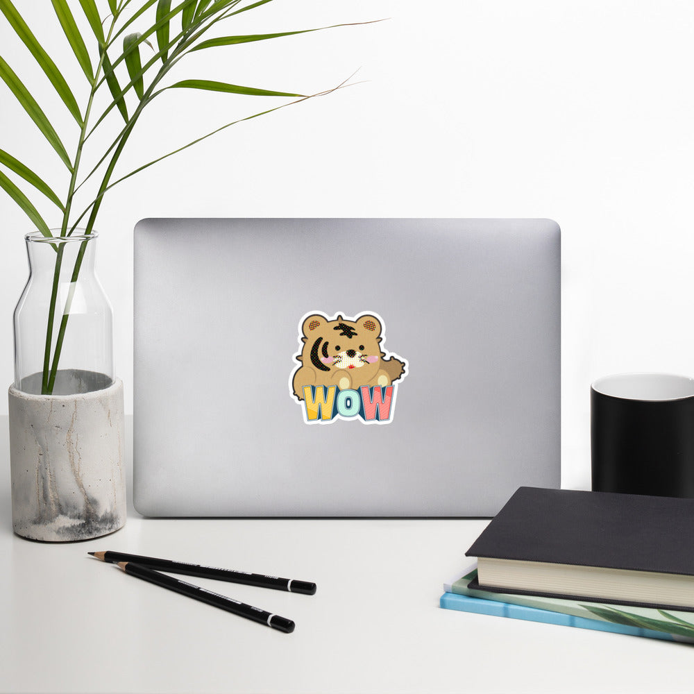 Kiss Cut Stickers | Tiger as Kitten