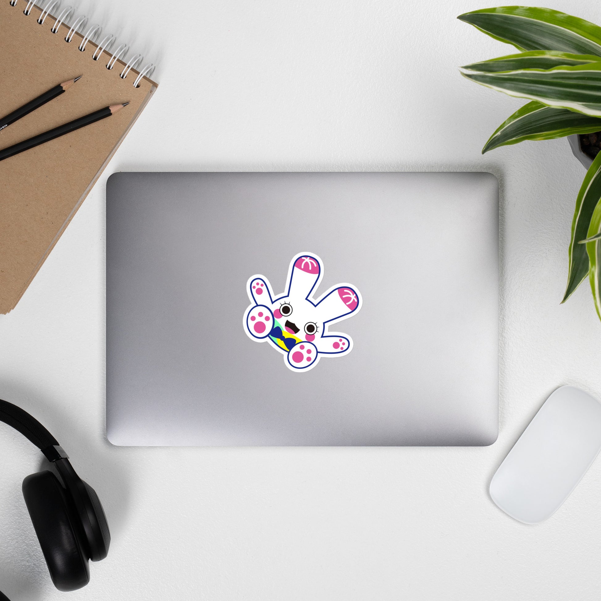 Kiss Cut Stickers | Pink Cactus Girl Rabbit