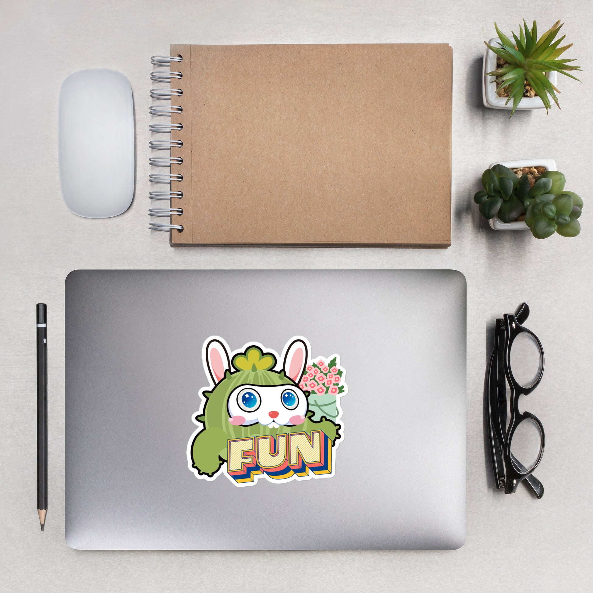 Kiss Cut Stickers | Cactus Boy Have Fun