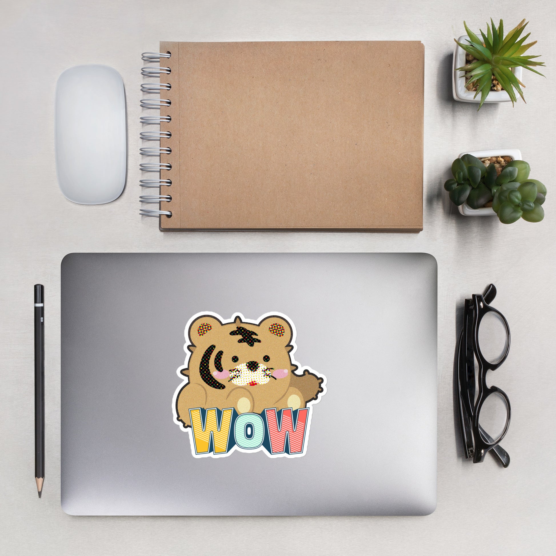 Kiss Cut Stickers | Tiger as Kitten