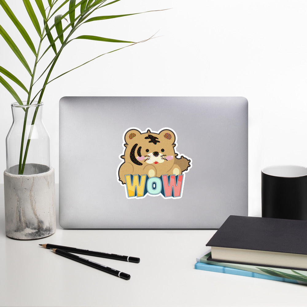 Kiss Cut Stickers | Tiger as Kitten