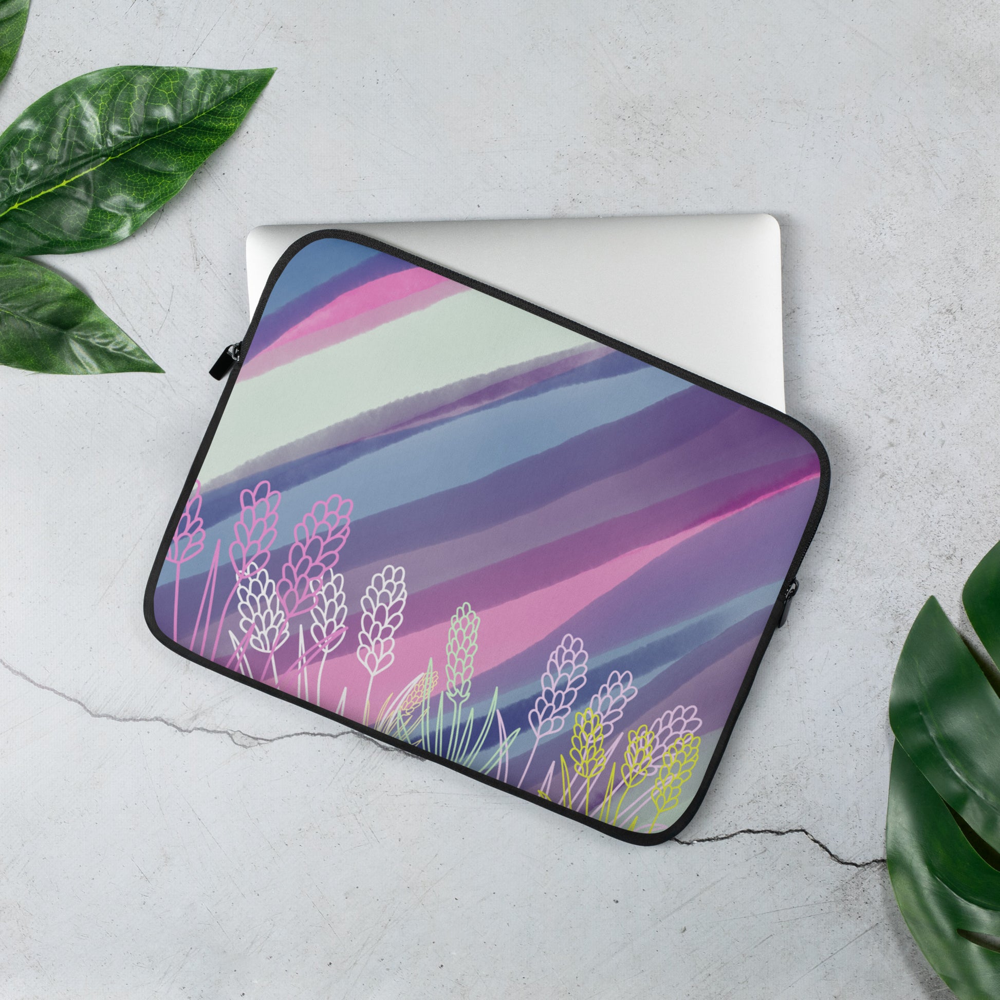 Flower in Purple World - Laptop Sleeve | 筆電保護套,適合13寸15寸筆電、Macbook 或 Macbook Pro | Plump Planet