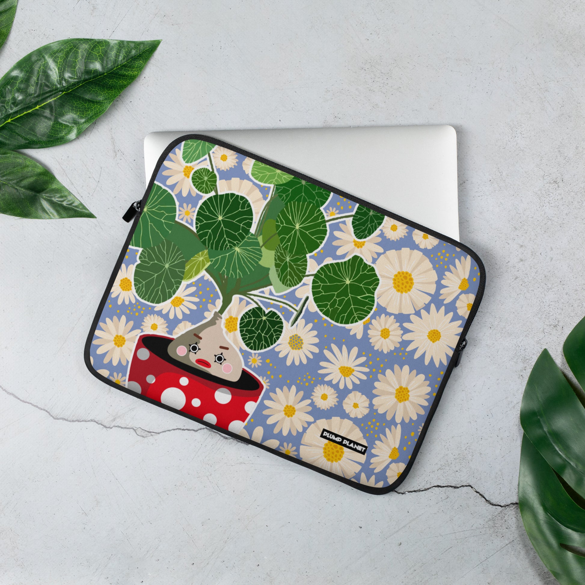 Flower Red Pot Plant - Laptop Sleeve | 筆電保護套,適合13寸15寸筆電、Macbook 或 Macbook Pro | Plump Planet