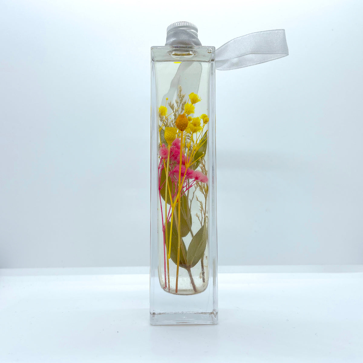Floating flower of clear and comprehensive color (elegant straight column bottle A)