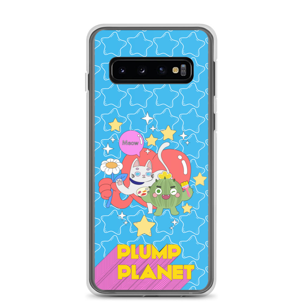 【Samsung】Cactus with Cat Friend Spock - Phone Clear Case
