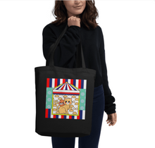 Load image into Gallery viewer, Cat with Racoon Eco Tote Bag
