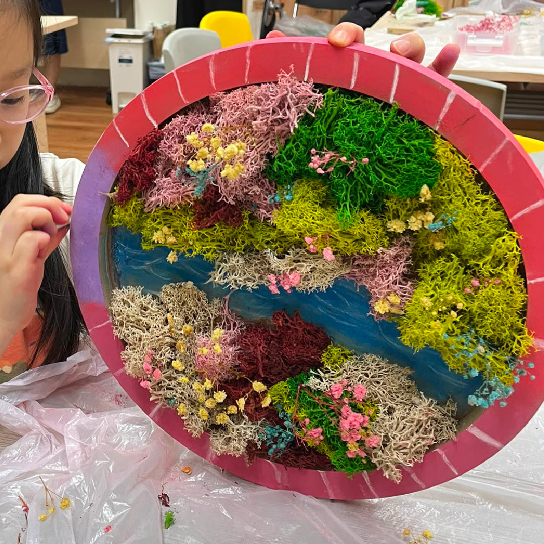 PlanetCraft 苔蘚乾花畫作工作坊  (上門/外展活動定制/體驗工作坊)