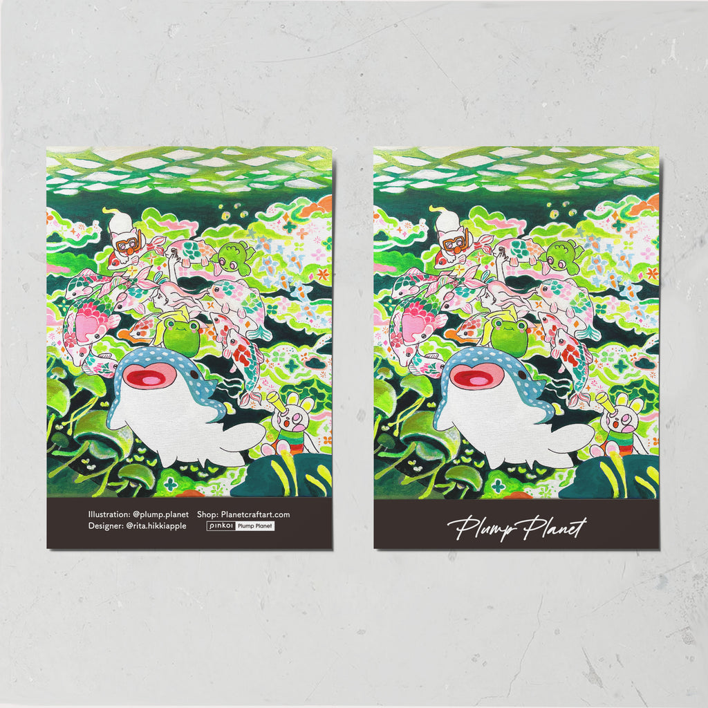 Explore Water World【Plump Planet Postcard】