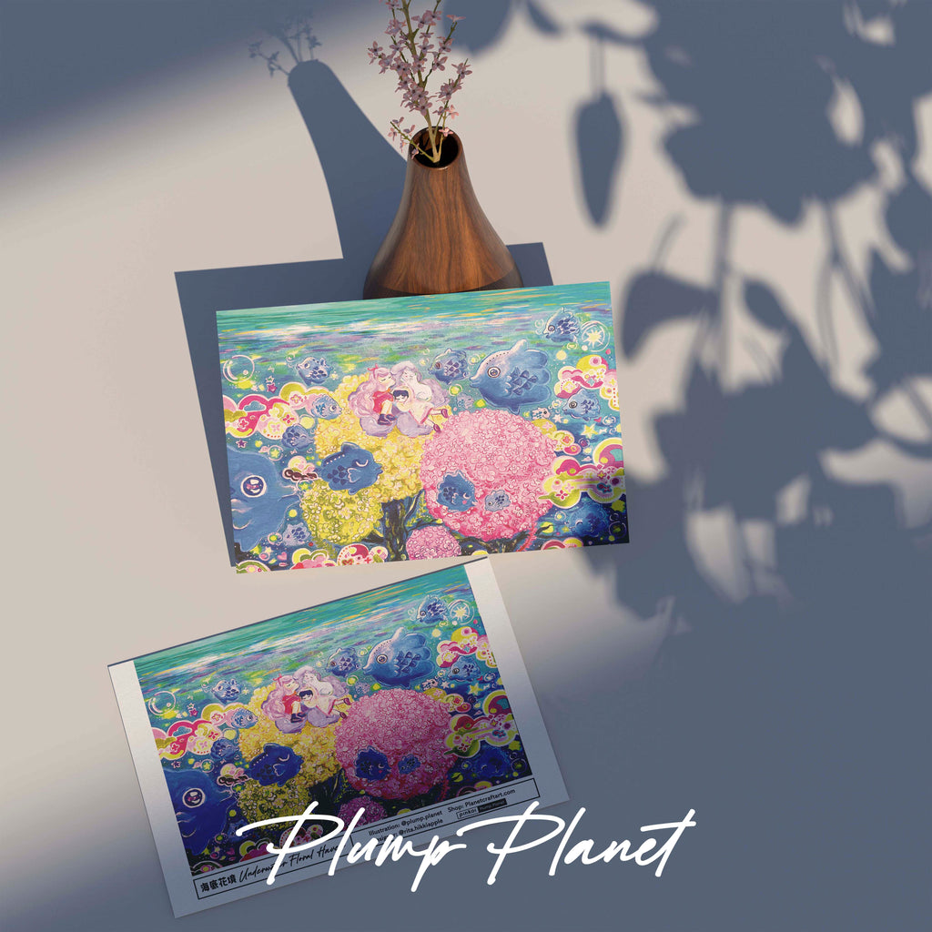 海底花境 Floral Ocean【Plump Planet Postcard】