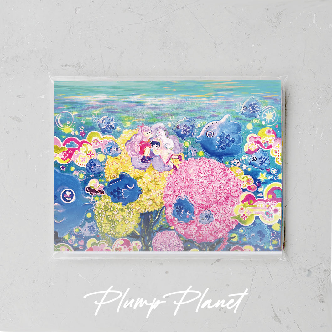 海底花境 Floral Ocean【Plump Planet Postcard】