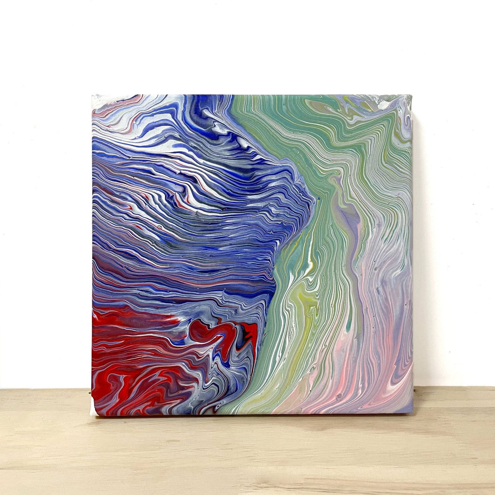流體畫 Pour Painting |  Conflict | 20cm x 20cm