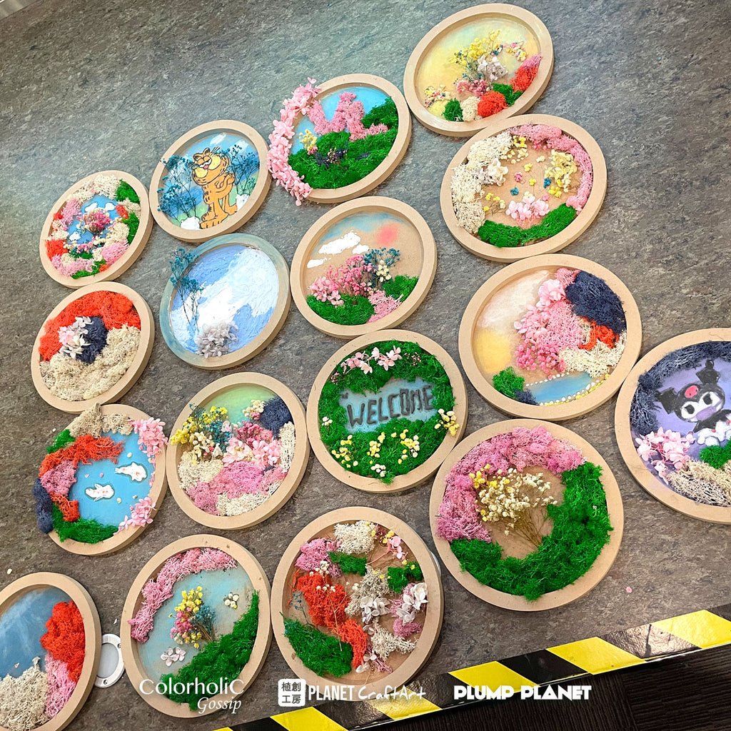 PlanetCraft 苔蘚乾花畫作工作坊  (上門/外展活動定制/體驗工作坊)