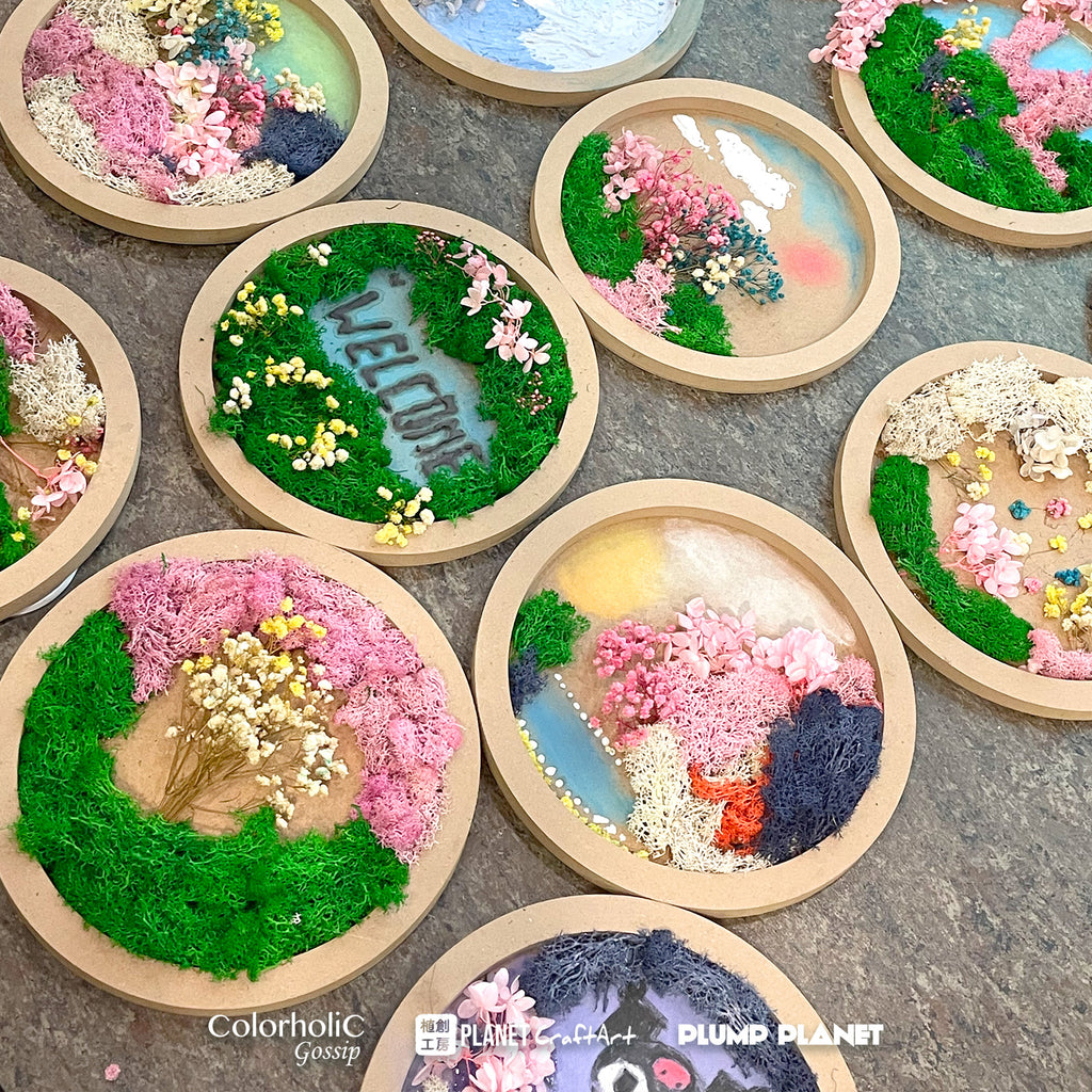PlanetCraft 苔蘚乾花畫作工作坊  (上門/外展活動定制/體驗工作坊)