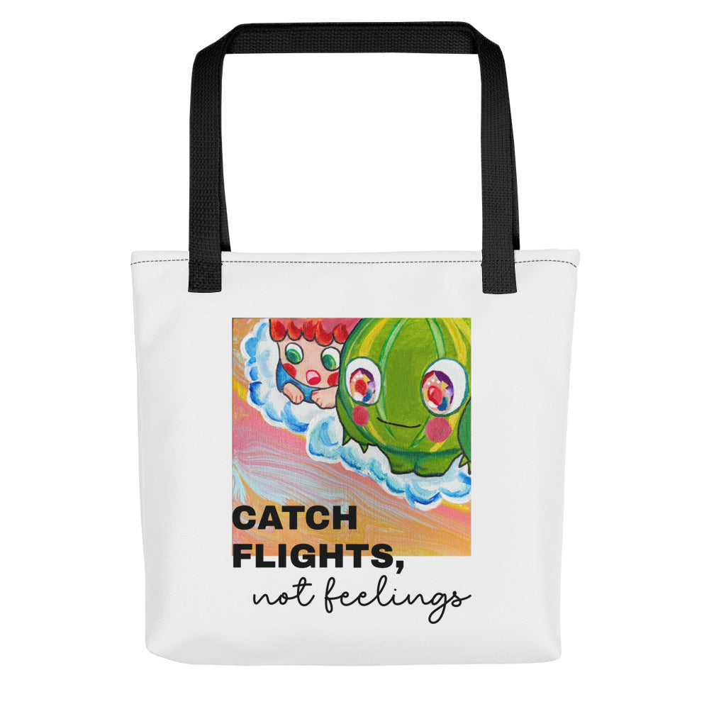手提袋 Tote bag | Catch Flights Not Feeling  | 3款手柄顏色